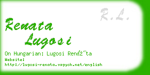 renata lugosi business card